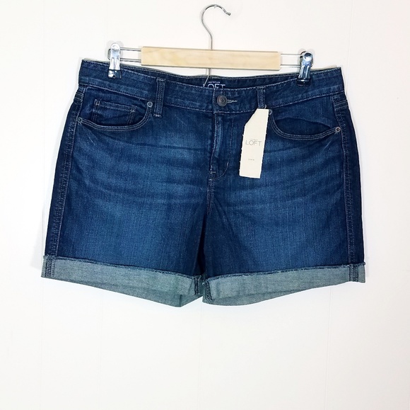 LOFT Pants - Loft NWT Denim Midi Jean Shorts